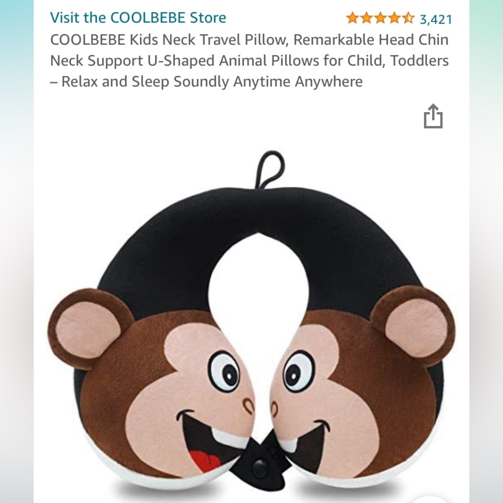 CoolBebe Kids Travel Neck Pillow